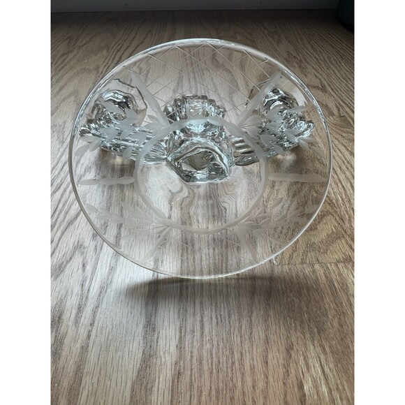 Tiffin Glass Double Candlestick Candelabra Art Deco Like In Vampires Diaries‎ - Picture 3 of 6